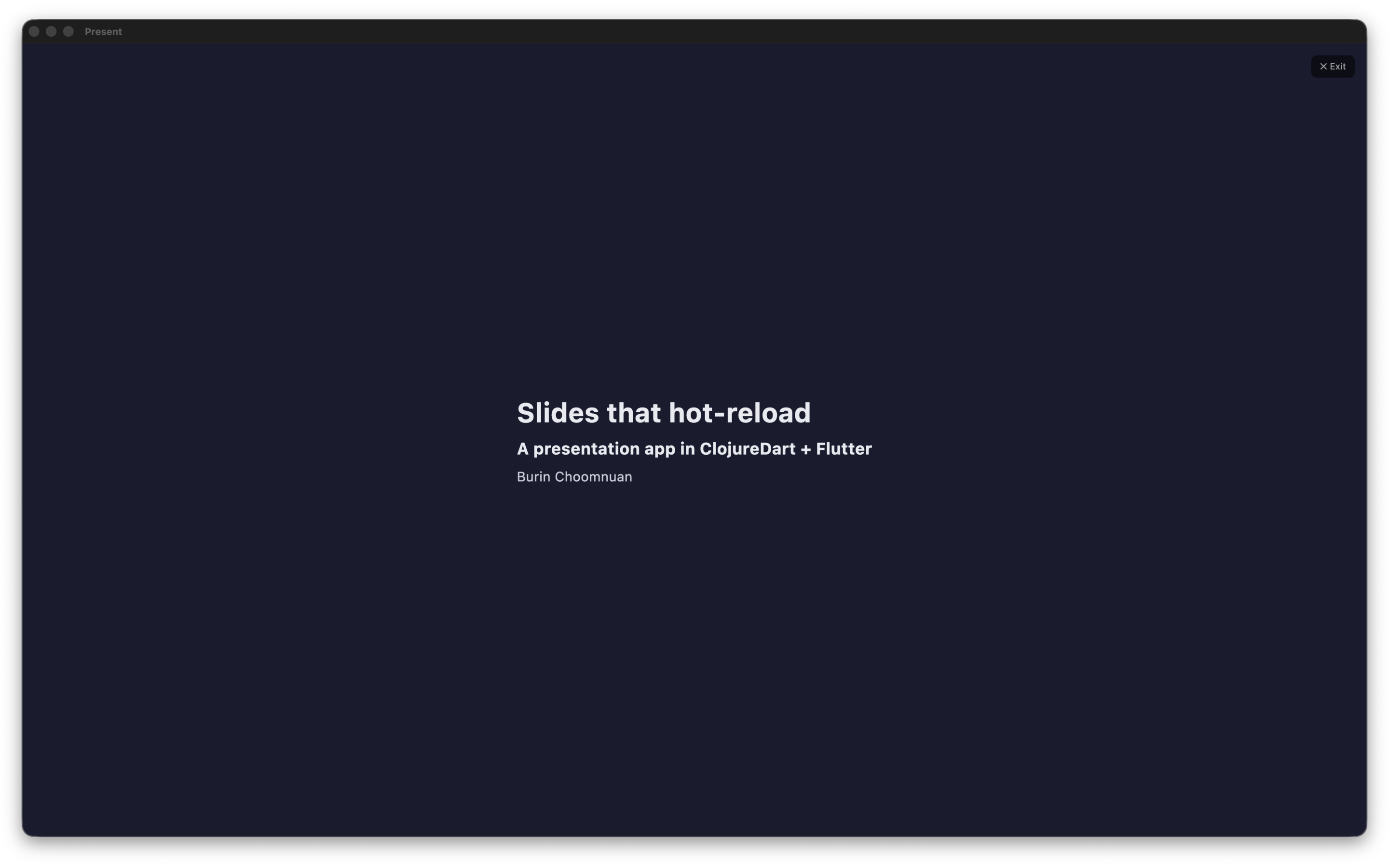 Audience view: clean fullscreen slide, no chrome